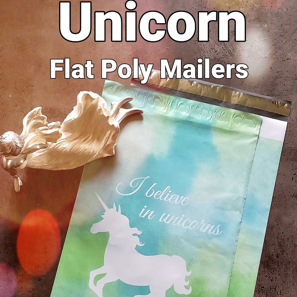 🦄 Unicorn (20) 10 x 13 Flat Poly Mailer Bags